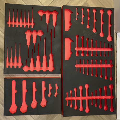 3pc black red snap - 3pc, snap-on